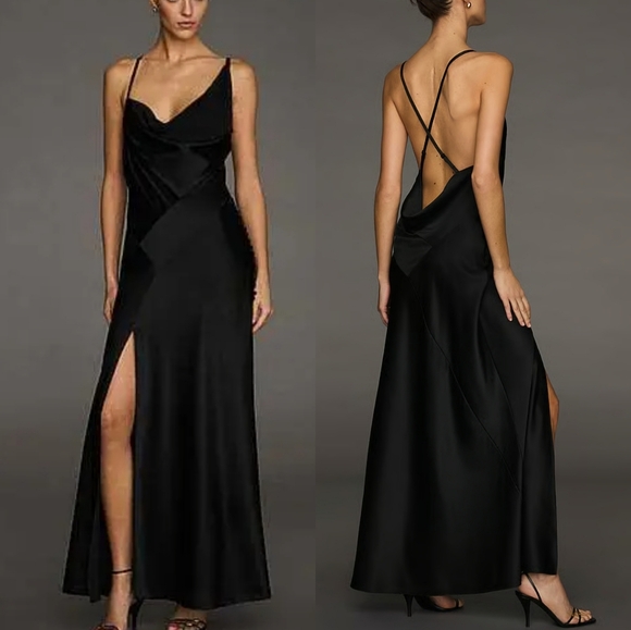 Victoria's Secret X Altuzarra Satin Bias-Cut Dress